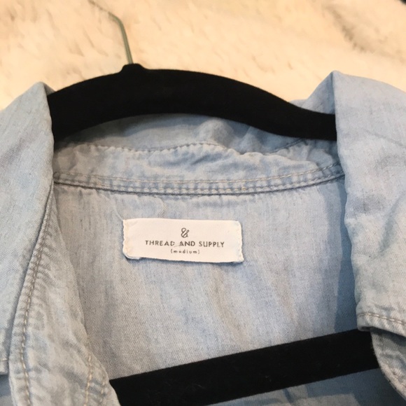 WORN ONCE thread and supply button up - Picture 4 of 4